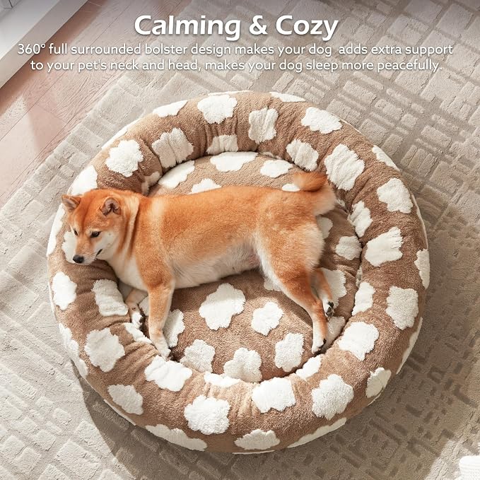JOEJOY Donut Small Dog Bed, Round Cat Beds - Image 7