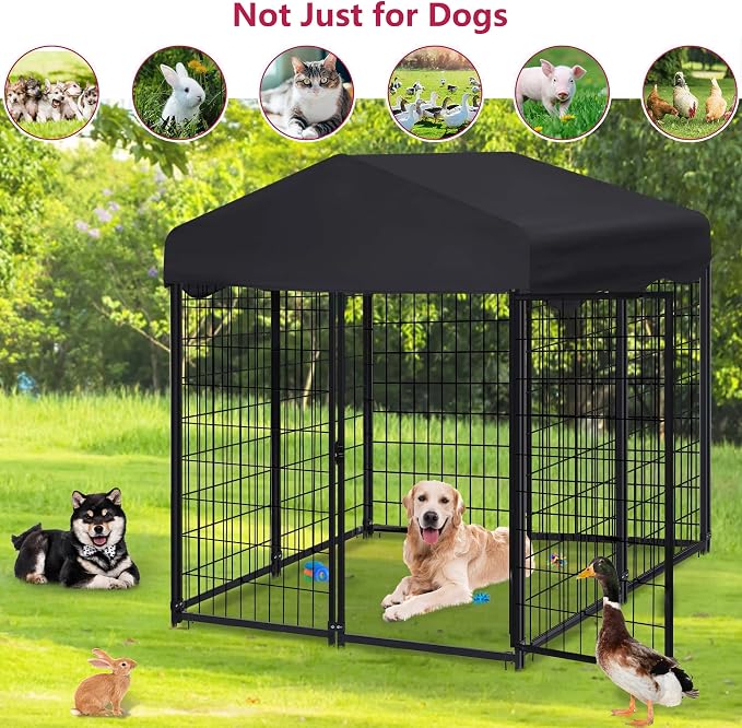 Dog Kennel Outside, 4.5' x 4' x 4' Dog Kennel Outdoor - Image 7