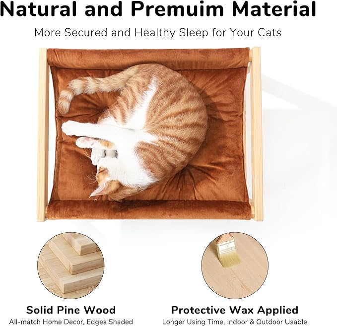 FUKUMARU Cat Bed with Removable Cover, Plush Velvet Couch - Image 3