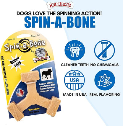 Bullibone Nylon Dog Chew Toy Spin-a-Bone - Image 5