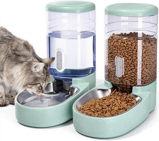 Automatic Cat Feeder and Water Dispenser by Kacoomi