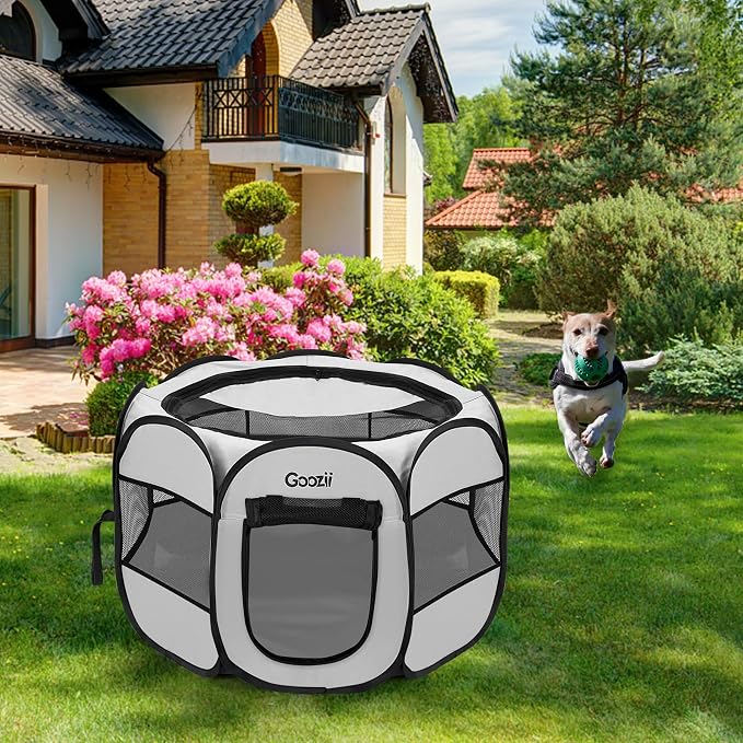 Pet Cat Playpen for Indoor Cats Enclosed, Puppy Dog Play Pen for Outdoor Travel - Image 7