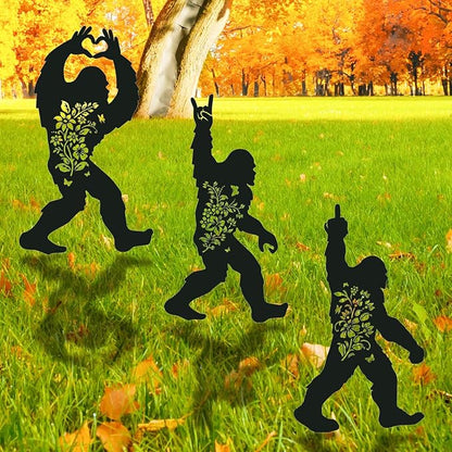 Bigfoot Metal Garden Stakes Yard Decor, Lawn Ornaments by RNGMSI