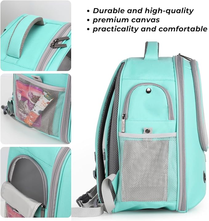 Lollimeow Pet Carrier Backpack, Bubble Backpack Carrier, Cats and Puppies - Image 6