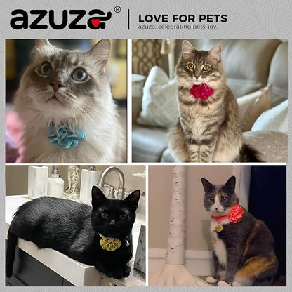 azuza 2 Pack Cat Collar Floral - Image 4