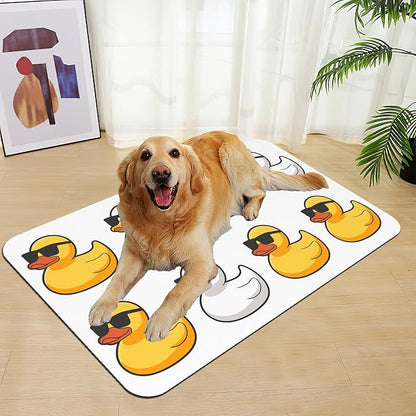 Cute Ducks Glasses Pet Feeding Mat - Image 7