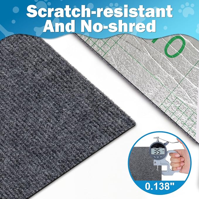 Cat Carpet Protector 47.2"x15.8", Wall Corner Cat Scratcher Pad - Image 3
