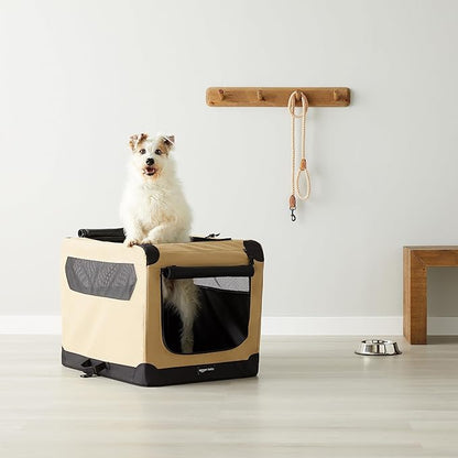 Amazon Basics Portable Folding Soft Dog Crate, Double Door, Collapsible Travel - Image 6