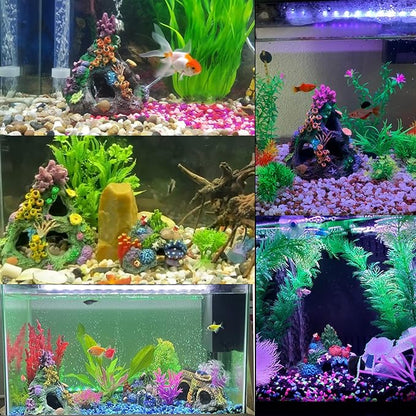 Tfwadmx Aquarium Coral Decoration Resin Fish Tank Hiding Mountain Cave Betta - Image 3
