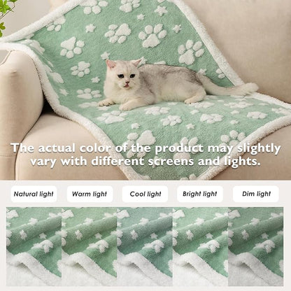 Waterproof Blanket for Dog Cat or Adult, Cute 3D Textured Paw Dog Blanket for - Image 7