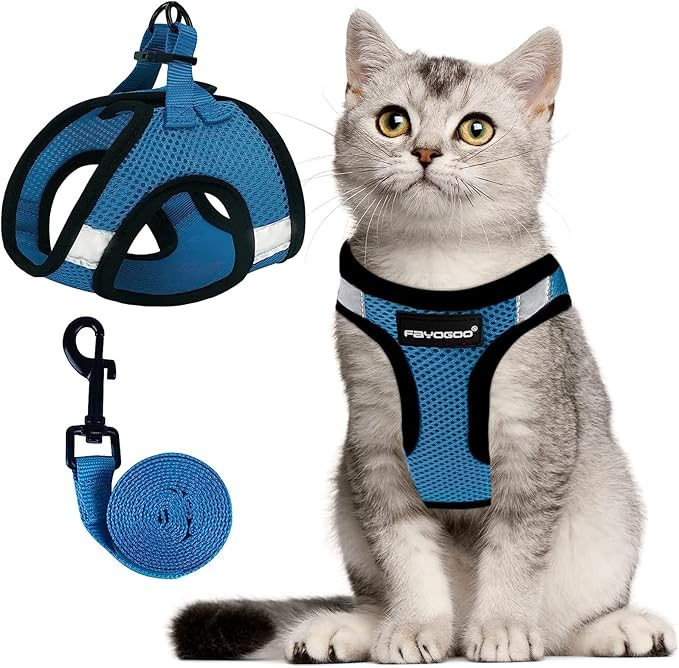 FAYOGOO Cat Harness, Cat Leash and Harness Set by FAYOGOO