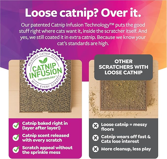 SmartyKat Scratch Up Corrugated Hanging Cat Scratcher, Catnip Infusion - Image 4