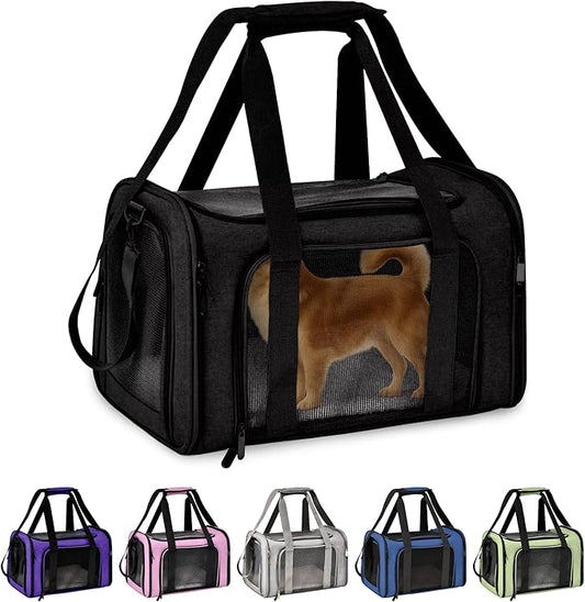Pet Travel Carrier Bag – Airline Approved Soft-Sided Dog & Cat Carrier by ThePupQuartet