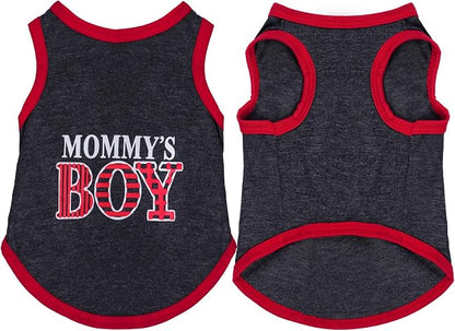 4 Pack Dog Shirts Summer Printed Puppy Clothes Novel Sleeveless Pet T Shirts - Image 4