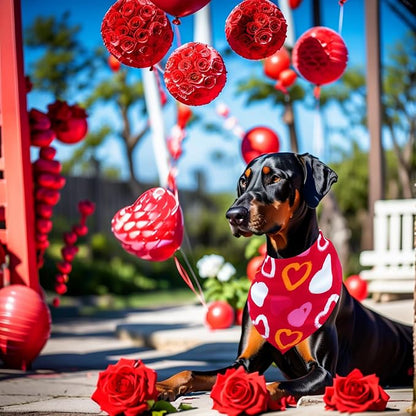 30 Pack Valentines Day Dog Bandanas Bulk - Image 7