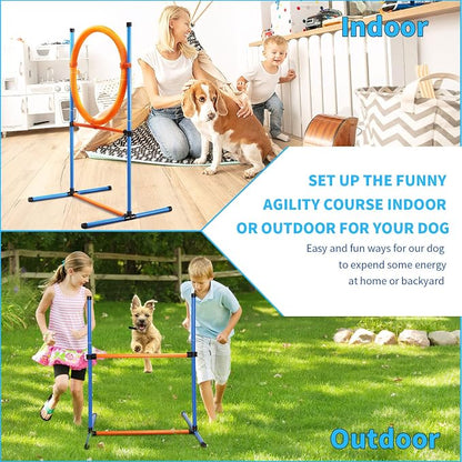 Dog Agility Training Equipment, 72-Piece Obstacle Course Training Starter Kit - Image 2
