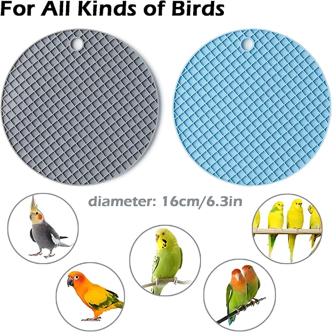 2Pcs Bird Foraging Toys Puzzle, Bird Slow Feeder Mats, Interactive Parrot - Image 4