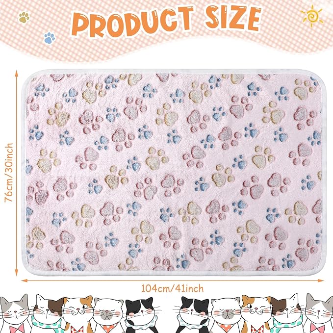 Tatuo 4 Pcs Dog Blanket for Pet Cat Blankets Indoor Puppy Teething Stuff Toys - Image 5