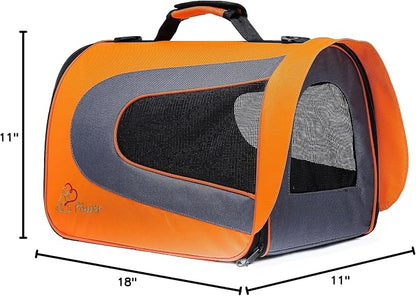Pawer 18” x 11”x 11” Soft-Sided Foldable Airline Approved Pet Carrier - Image 10