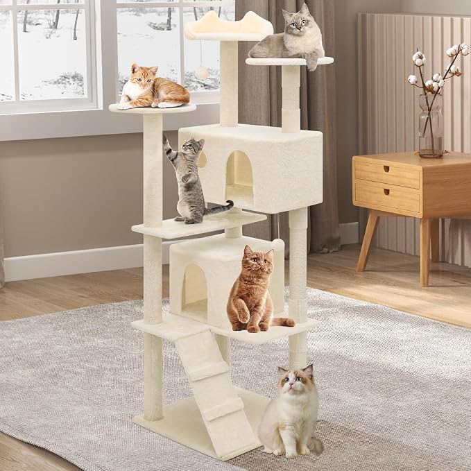 Athena Collection Cat Tree, 70 Inch Cat Tree Tower - Image 3