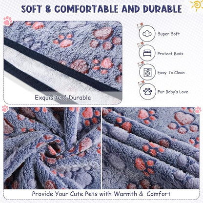Tatuo 4 Pcs Dog Blanket for Pet Cat Blankets Indoor Puppy Teething Stuff Toys - Image 7
