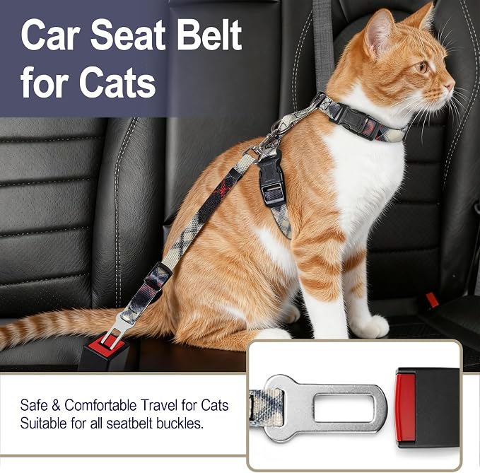 Cat Harness and Leash Set, 3-in-1 Escape Proof Adjustable, Comfortable Soft - Image 3