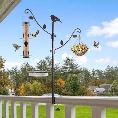Deck Bird Feeder Pole Porch Multi-Hooks Hanging Kit - Image 5