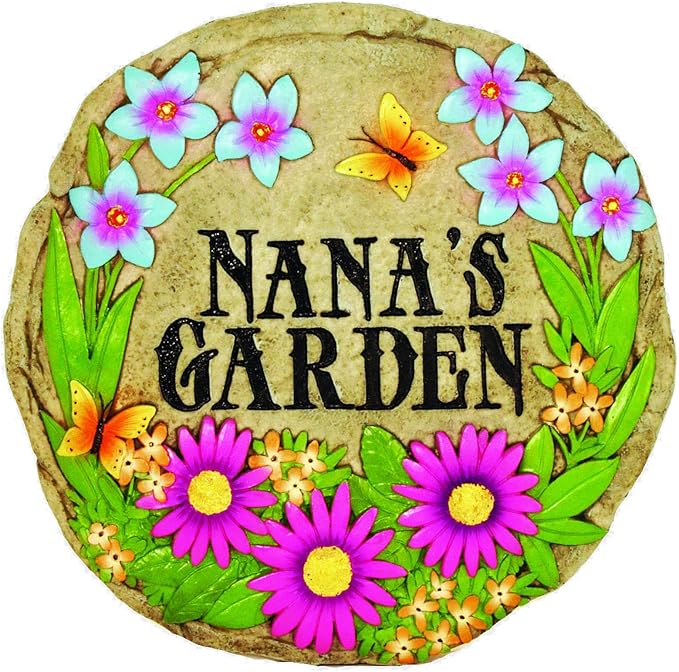 Spoontiques - Garden Décor - Nana's Garden Stepping Stone - Decorative Stone by Spoontiques