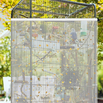 Bird Cage Seed Catcher, 60-118'' Large Bird Cages Cover, 31.5'' H Adjustable - Image 7