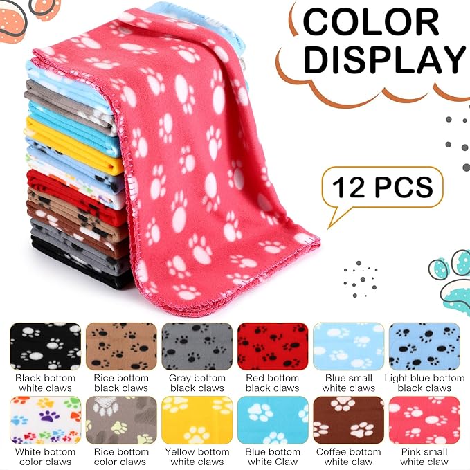 Tegeme 12 Pieces Fleece Blankets - Image 6