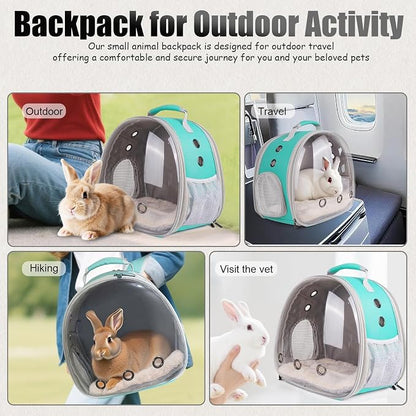 Back Expandable Backpack for Small Animals, Portable Travel Bag Breathable Pet - Image 4
