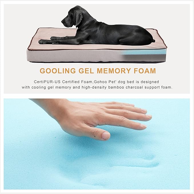 Orthopedic Memory Foam Dog Bed, Cooling Dog Beds - Image 3