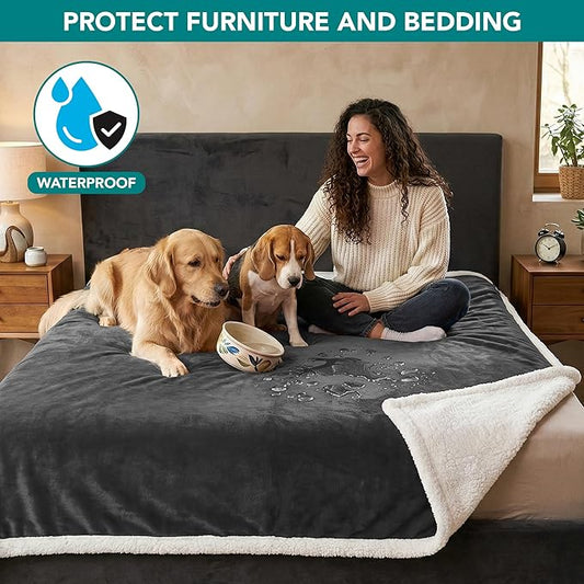 PetAmi Waterproof Dog Blanket for Medium Large XL Dog Puppy Cat Throw for Couch - Image 2