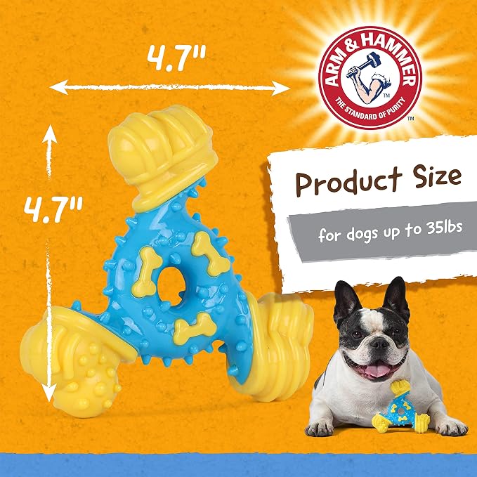 ARM & HAMMER for Pets Nubbies TriBone Dog Dental Toy Best Dog Chew Toy for - Image 7