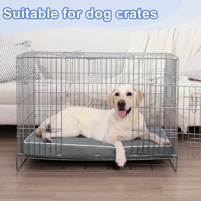 KSIIA Extra Large Dog Bed for Crate Pad Waterproof Dog Bed - Image 9