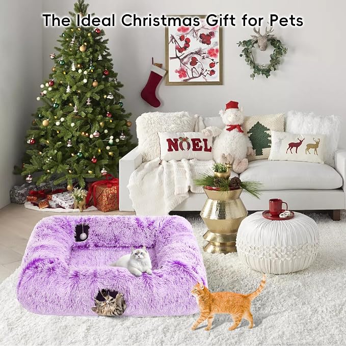 Extra Large Cat Tunnel Bed, 4 Ways Tunnels - Image 8