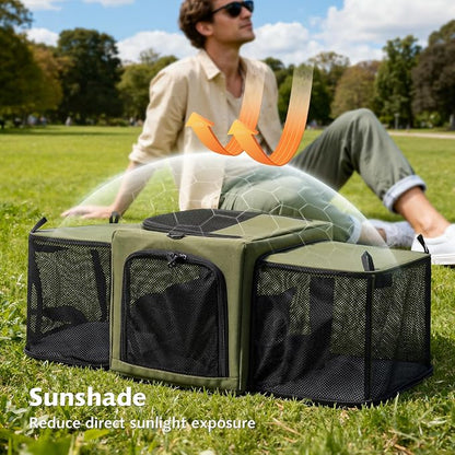 Pecute Cat Carrier Expandable, Stable Pet Carrier - Image 9