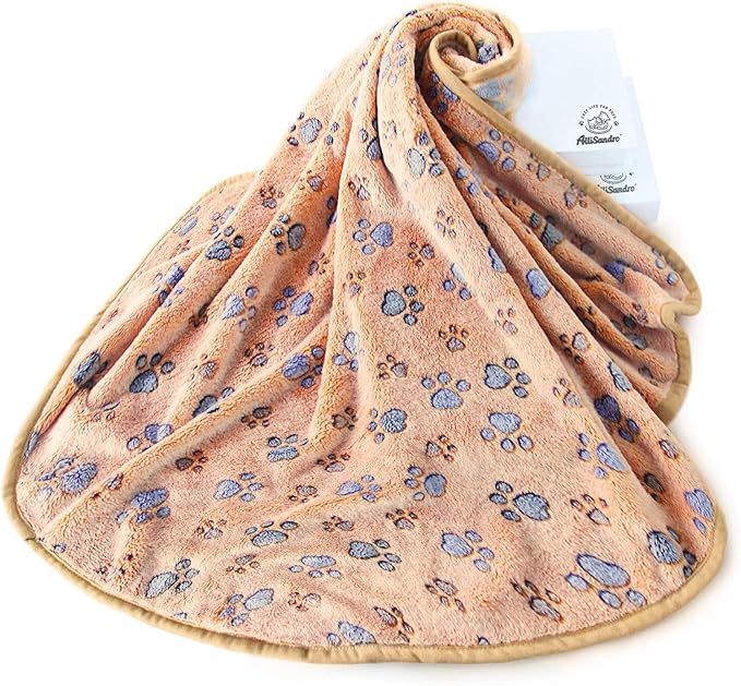 Allisandro Luxurious Dog Blanket, 350 GSM Super Fuzzy Microplush Fleece Pet - Image 8