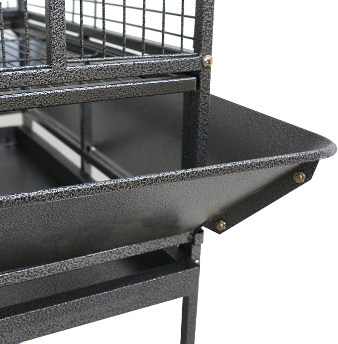 ZENY 68-Inch Birdcage, Playtop Parrot Cage, Wrought Iron Bird Cage - Image 9