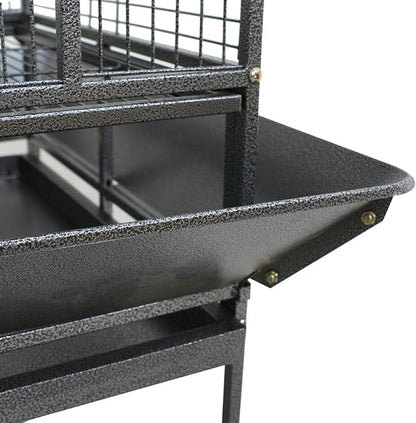 ZENY 68-Inch Birdcage, Playtop Parrot Cage, Wrought Iron Bird Cage - Image 9