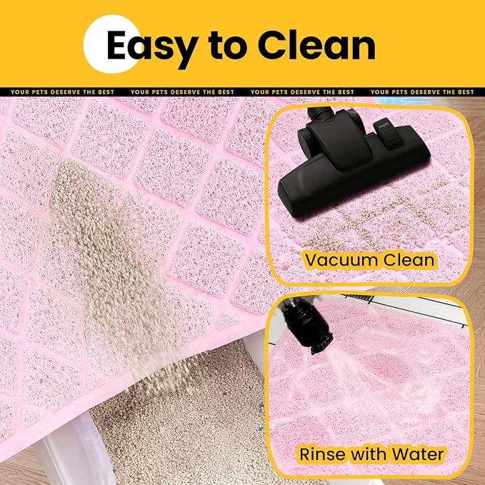 Cat Litter Mat Litter Trapping Mat, Less Waste Cat Litter Box Mat - Image 7