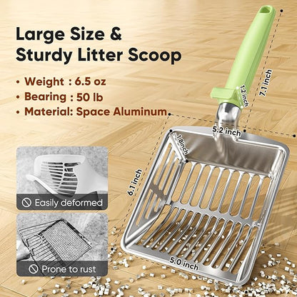Metal Cat Litter Scoop, Large Cat Scooper - Image 2
