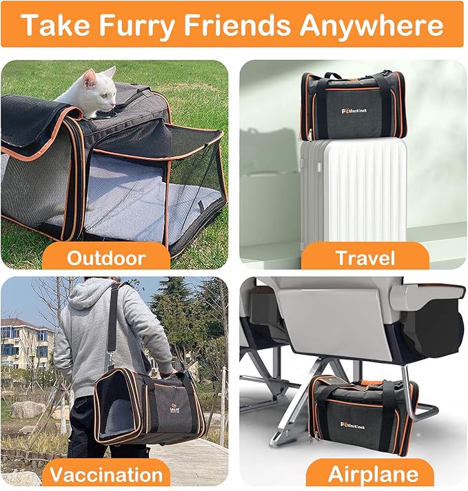 TSA Airline Approved Expandable Pet Carrier, - Image 6