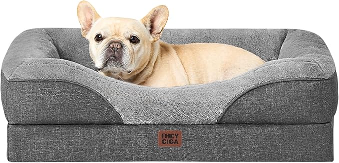 EHEYCIGA Orthopedic Dog Bed for Medium Dog, Waterproof Liner & Washable by EHEYCIGA