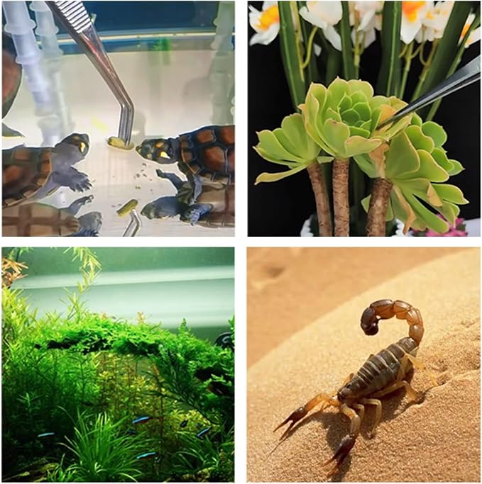 3 in 1 Aquarium Aquascape Tools Kit Long Stainless Steel Aquarium Tank Aquatic - Image 8