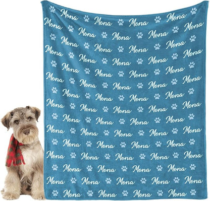Personalized Dog Blanket, Customized Pet Blankets by GlisterGlow