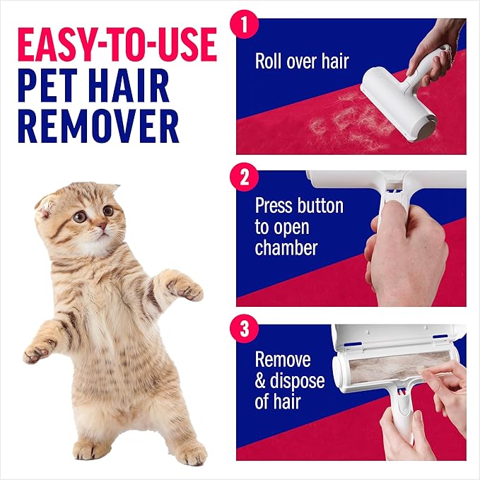 ChomChom Roller Pet Hair Remover – Original Size Reusable Lint Roller - Image 3