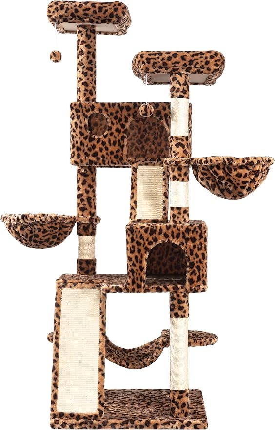 WEEWAY Cat Tree Tower for Indoor Cats, Stand House Condo Cave, Sisal Scratching - Image 3