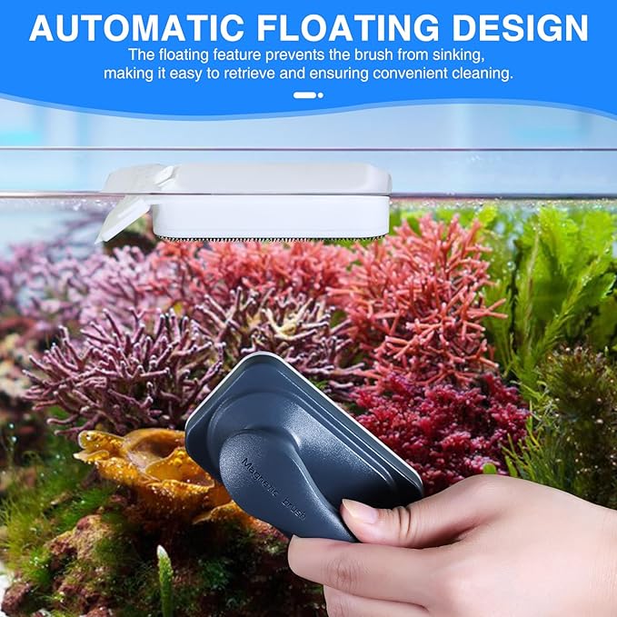 fishkeeper Aquarium Strong Magnetic Glass Cleaner Brush, Fish Tank Algae Magnet - Image 4