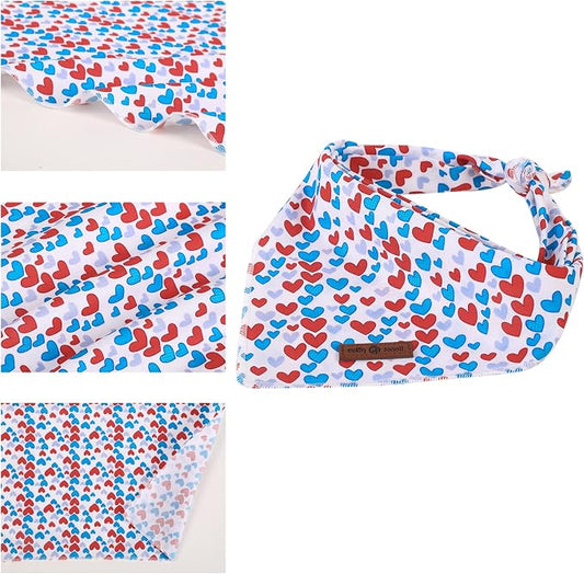 lionet paws Valentines Dog Bandana - Image 2